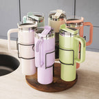 The Lumi Rotating Tumbler Organizer | 360° Cup & Bottle Storage