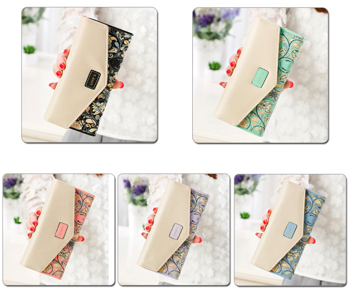 The Amélie Floral Wallet | Elegant Women's Compact Wallet