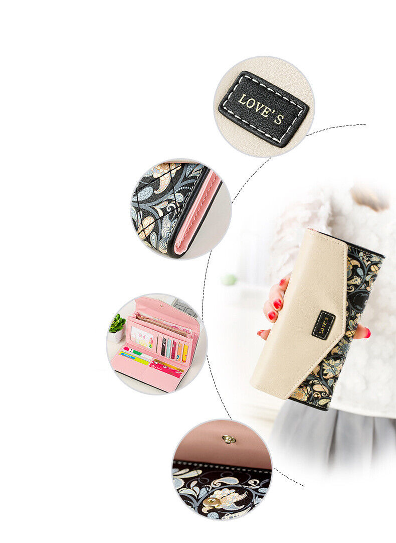 The Amélie Floral Wallet | Elegant Women's Compact Wallet