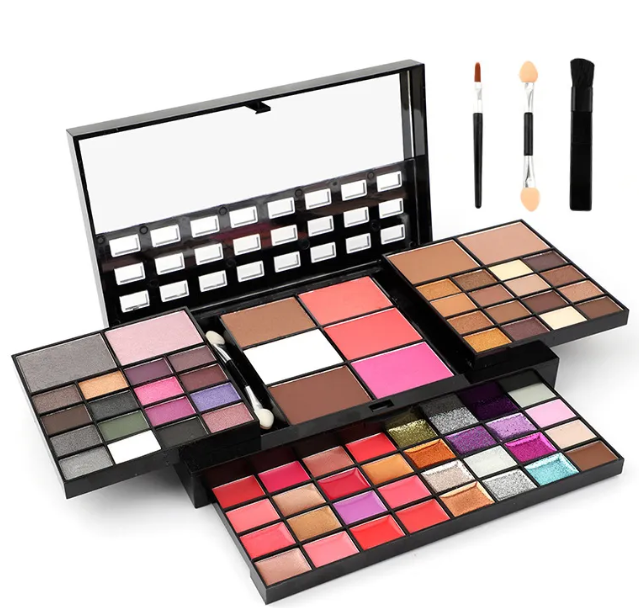 74-Color All-in-One Makeup Palette | Eyeshadow, Blush, Lip Gloss & Highlighter