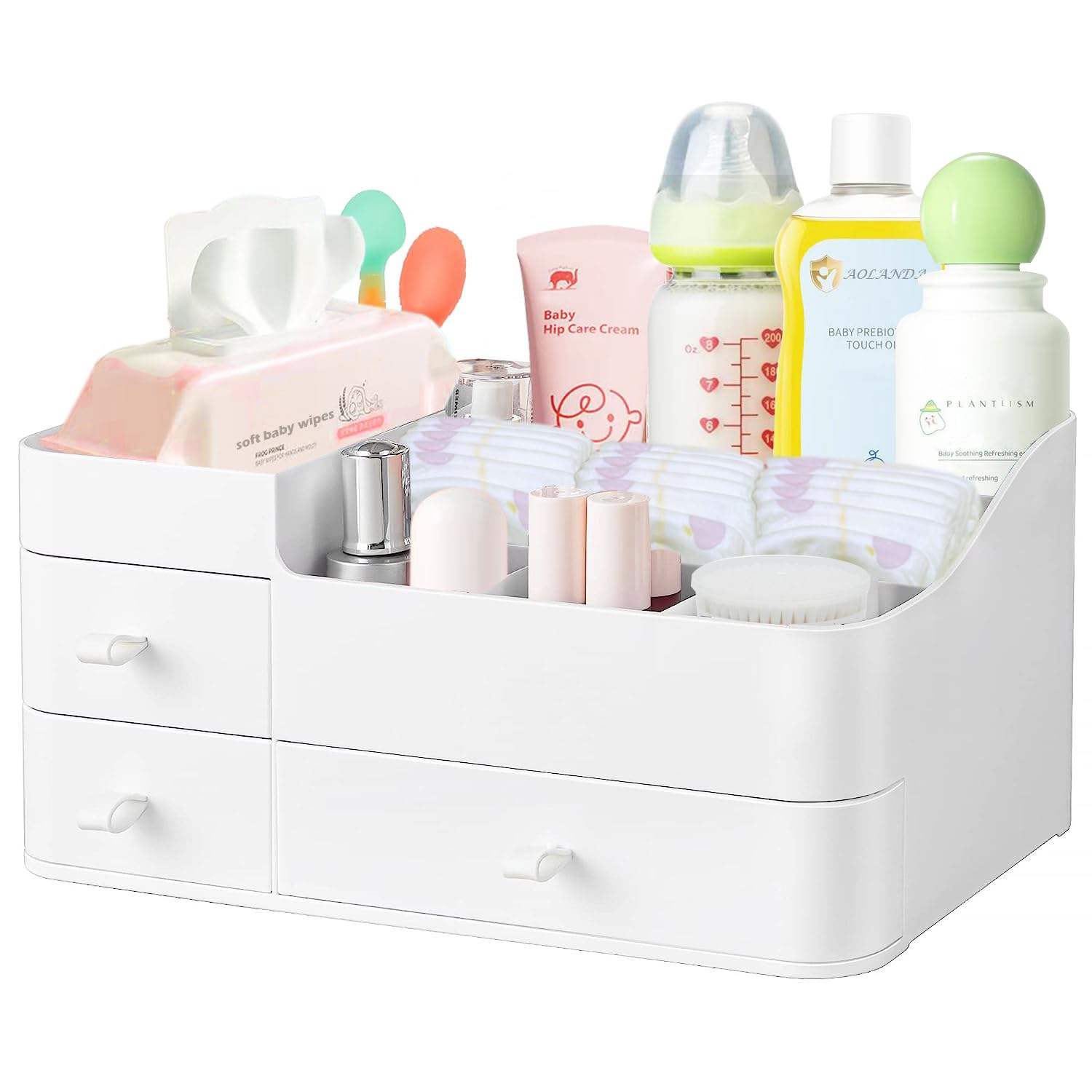 The Elara Vanity Organizer with Drawers | Makeup & Skincare Storage